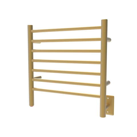 Satin Brass Towel Warmer, Amba Radiant Small 7 Bars Towel Warmer