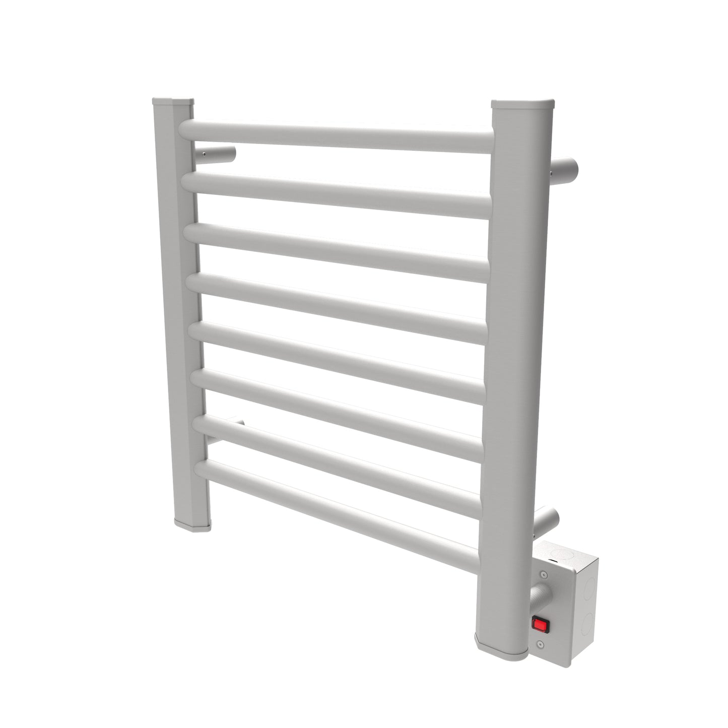 Brushed Towel Warmer, Amba Sirio Model S2121, 8 Bars Towel Warmer