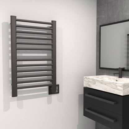 Oil Rubbed Bronze Towel Warmer, Amba Sirio Model S2133, 12 Bars Towel Warmer