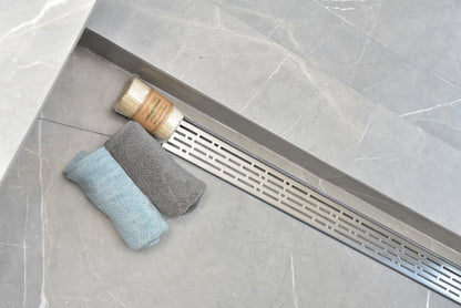 36 Inch Side Outlet Linear Shower Drain by SereneDrains