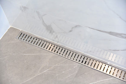 16 Inch Side Outlet Linear Shower Drain by SereneDrains